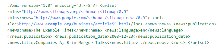 News Sitemap