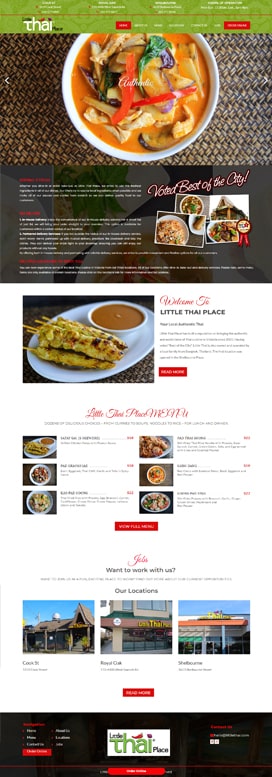 Restaurant Website Portfolio