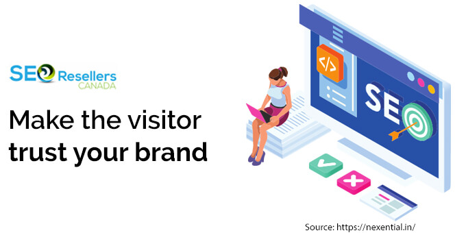 Make the visitor trust your brand
