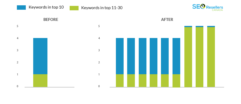 Keywords on Top 10 Positions