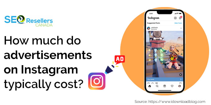 How much do advertisements on Instagram typically cost?