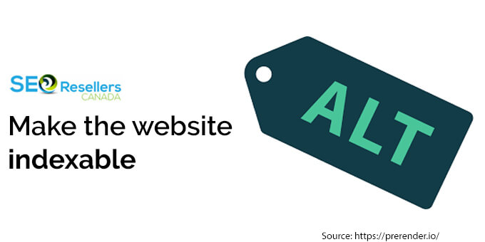 Make the website indexable
