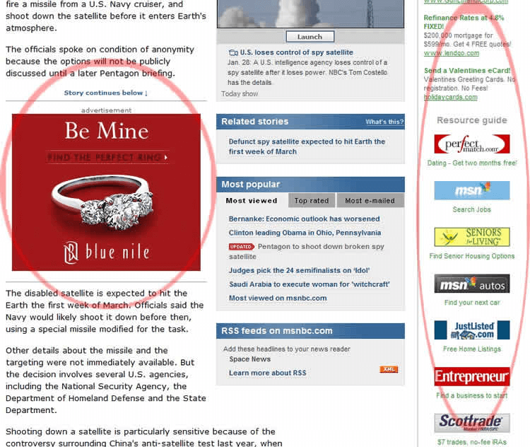 Placing Ads in the Wrong Places