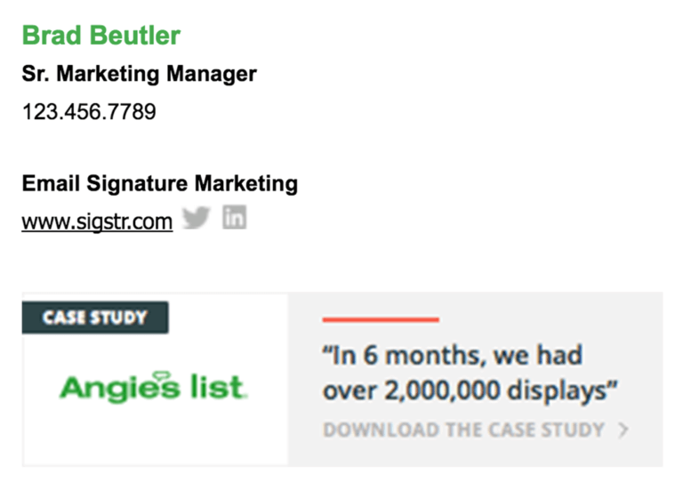 Promote Your Brand in Your Email Signature