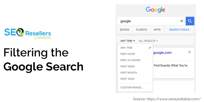 Filtering the Google Search