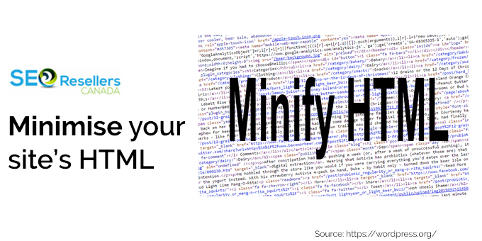 Minimise your site’s HTML