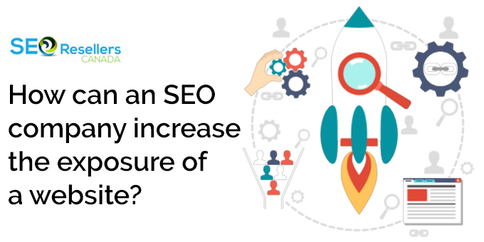 How can an SEO company increase the exposure of a website?