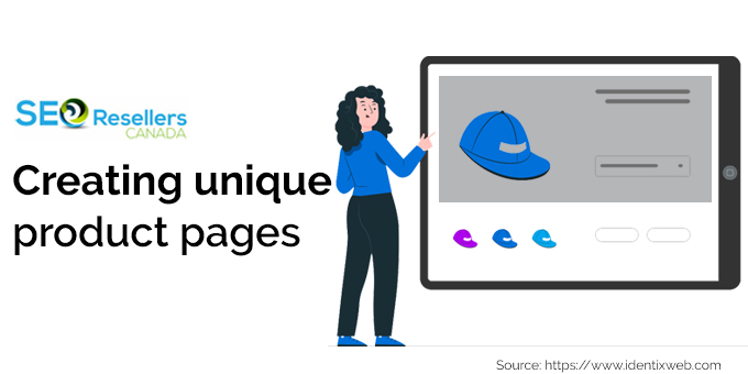 Creating unique product pages